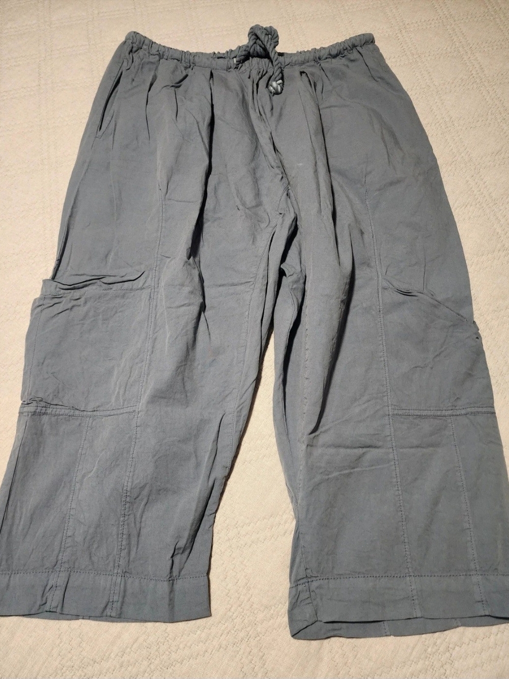 Free People Cropped Cargo Pants - Gray